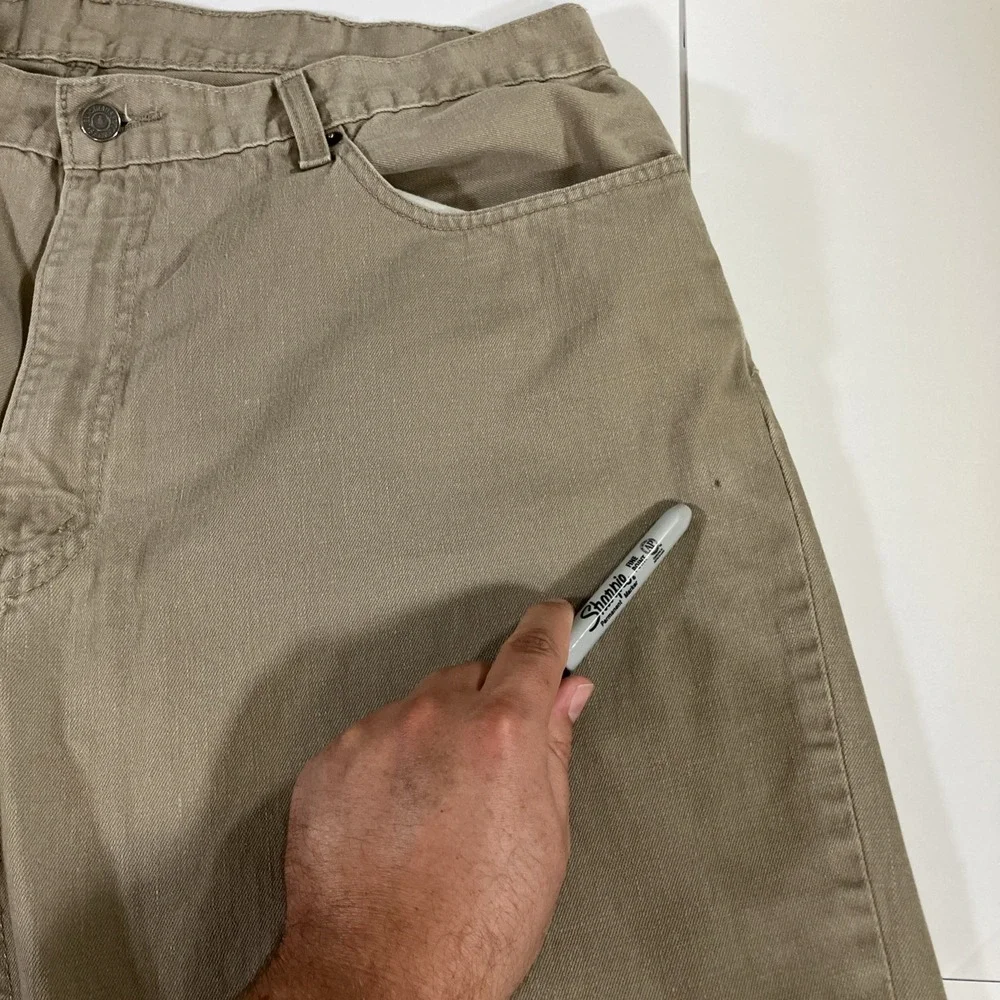 Levi's 559 Jeans Men's 40x32 Khaki Tan Relaxed Straight Leg 100% Cotton